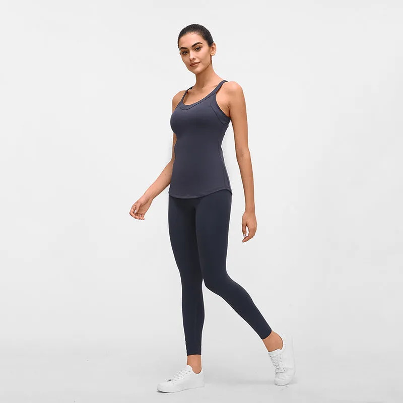 2020 womens yoga leggings no front seam ys9323w