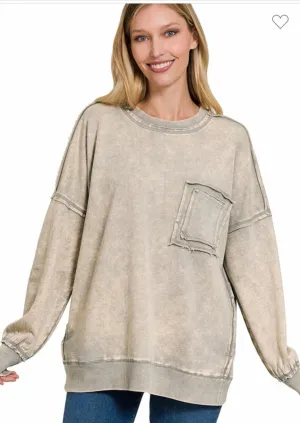 Acid Washed Sweatshirt