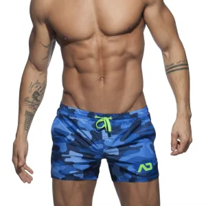 ADDICTED CAMOUFLAGE SWIMWEAR SHORT BLUE
