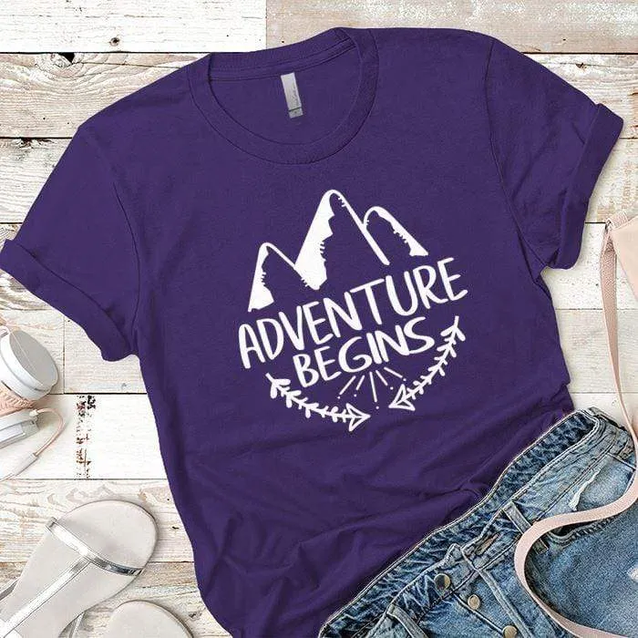 Adventure Begins Premium Tees