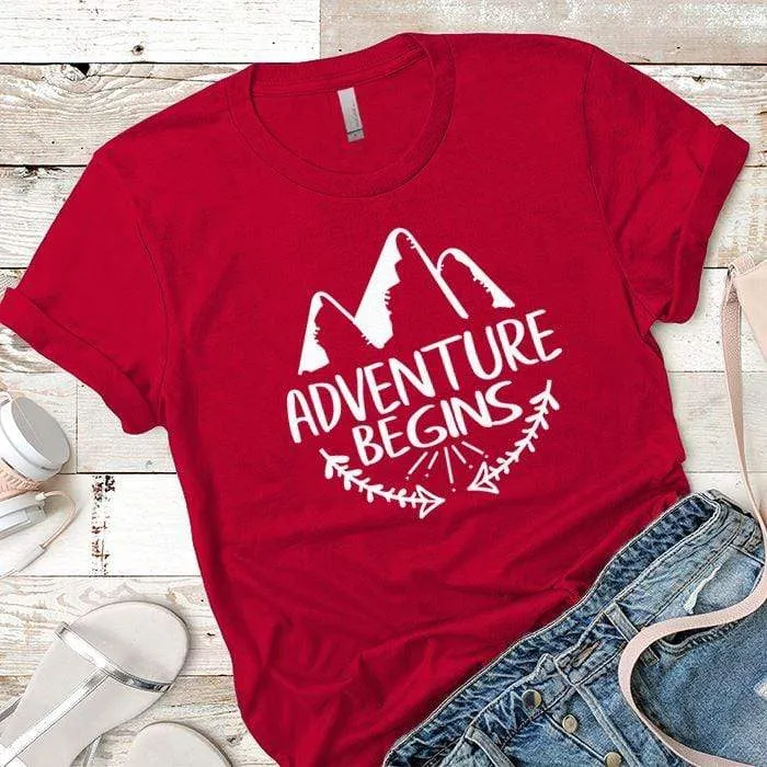 Adventure Begins Premium Tees