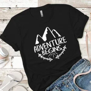 Adventure Begins Premium Tees