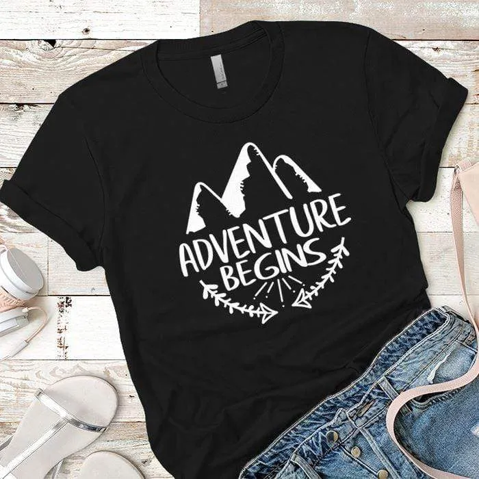 Adventure Begins Premium Tees