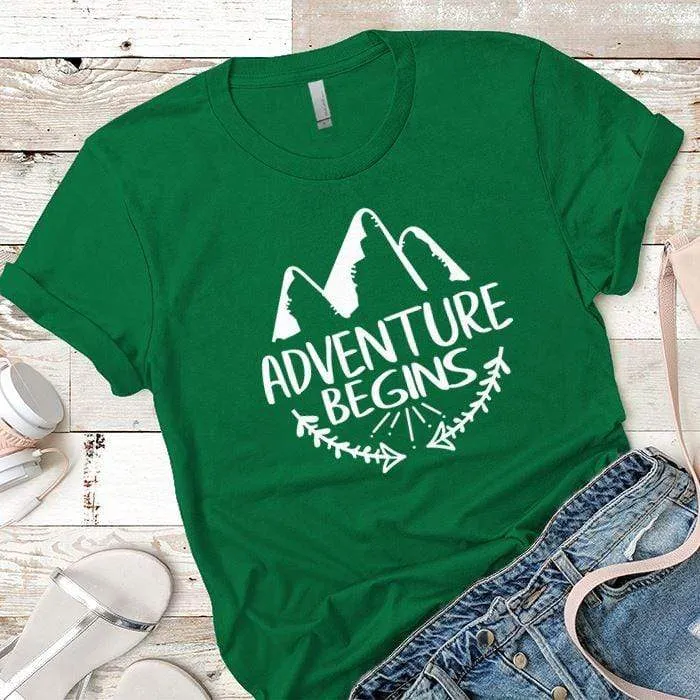 Adventure Begins Premium Tees