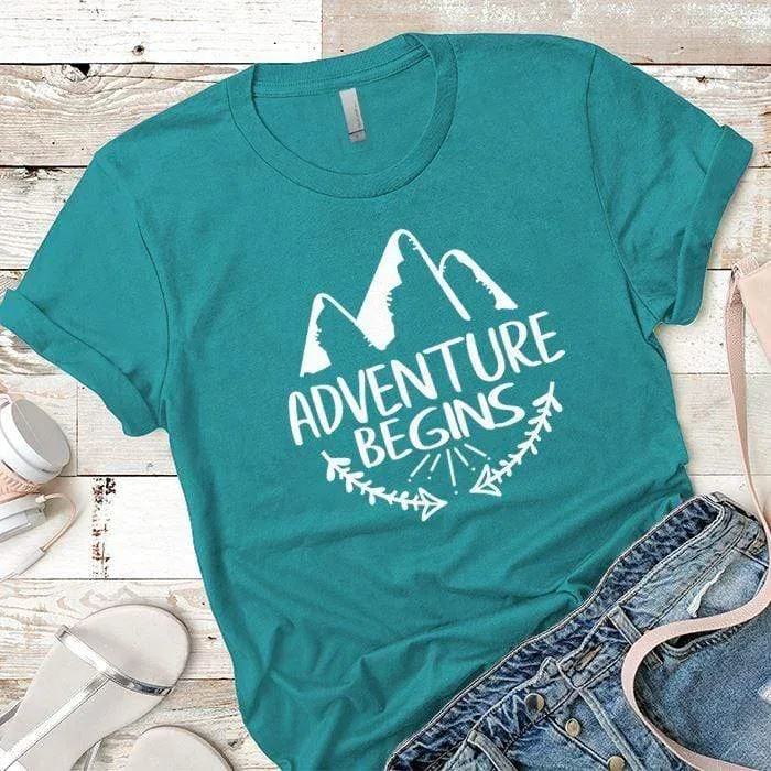 Adventure Begins Premium Tees