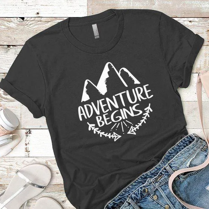 Adventure Begins Premium Tees