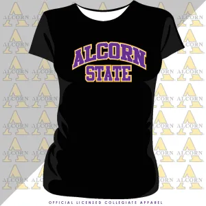 ALCORN STATE | Univ. ARCH Black Ladies Tees (**)