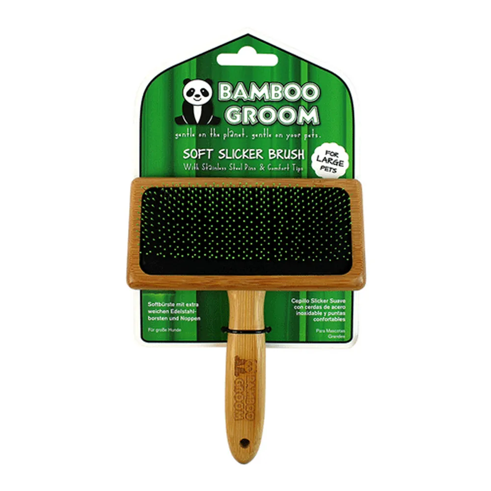 Alcott Bamboo Groom Slicker Brush s