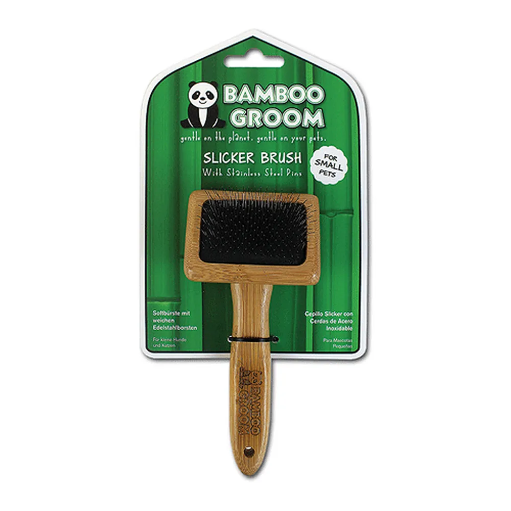 Alcott Bamboo Groom Slicker Brush s