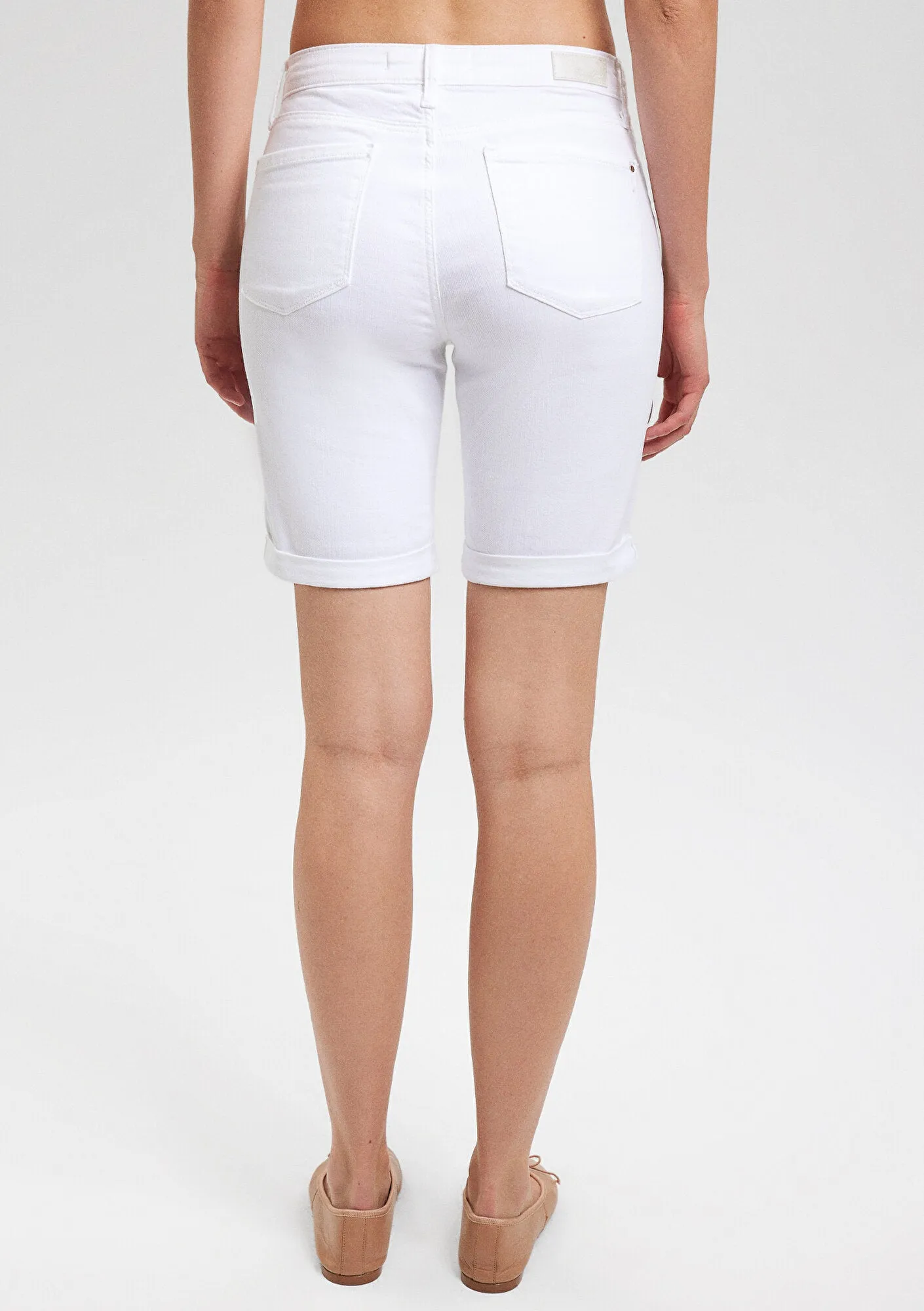 Alexis White Gold Jean Shorts