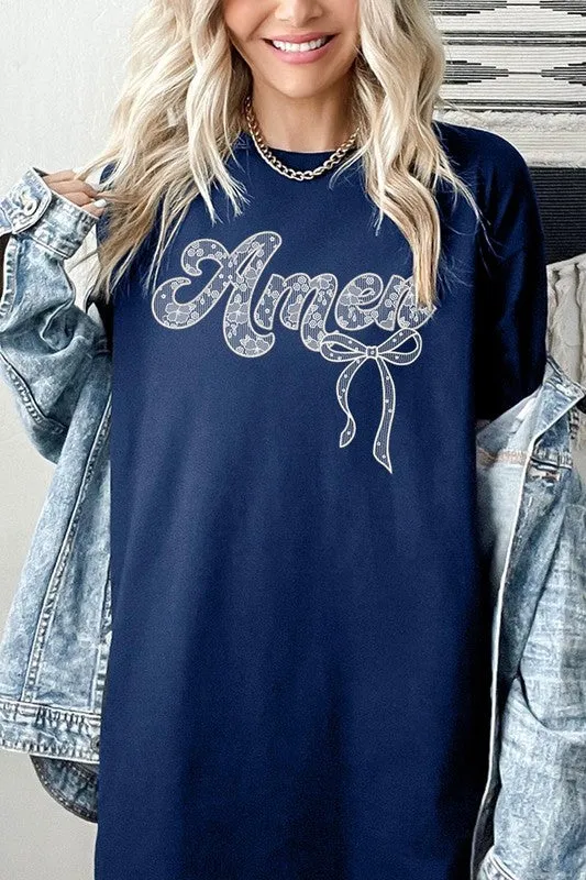 Amen Lace Graphic Tee