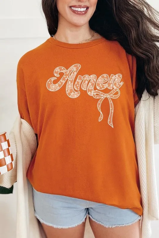 Amen Lace Graphic Tee