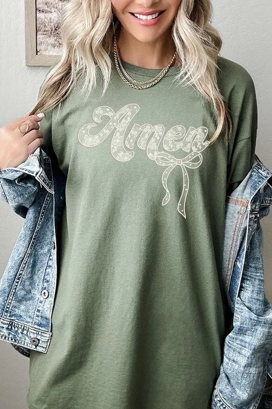 Amen Lace Graphic Tee