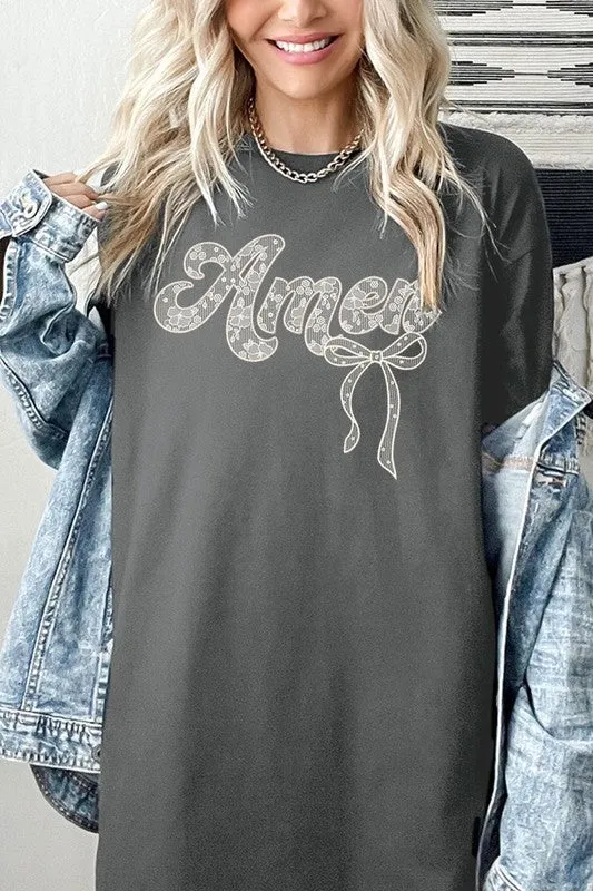 Amen Lace Graphic Tee