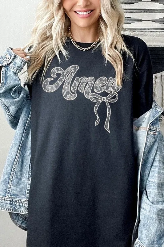 Amen Lace Graphic Tee