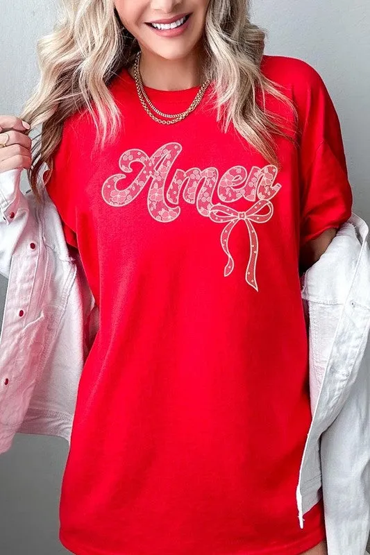 Amen Lace Graphic Tee