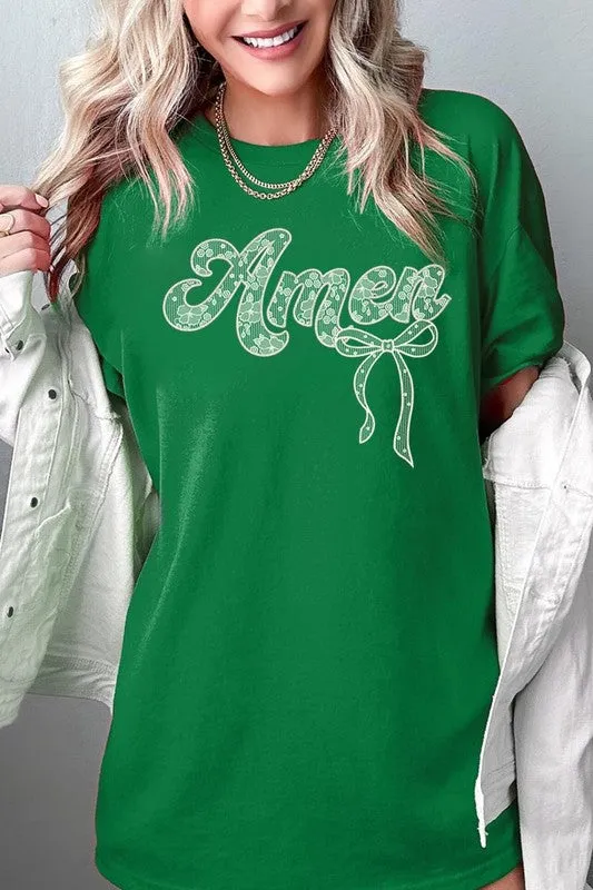 Amen Lace Graphic Tee
