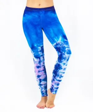 Amethyst Angelite Tie Dye Yoga Leggings