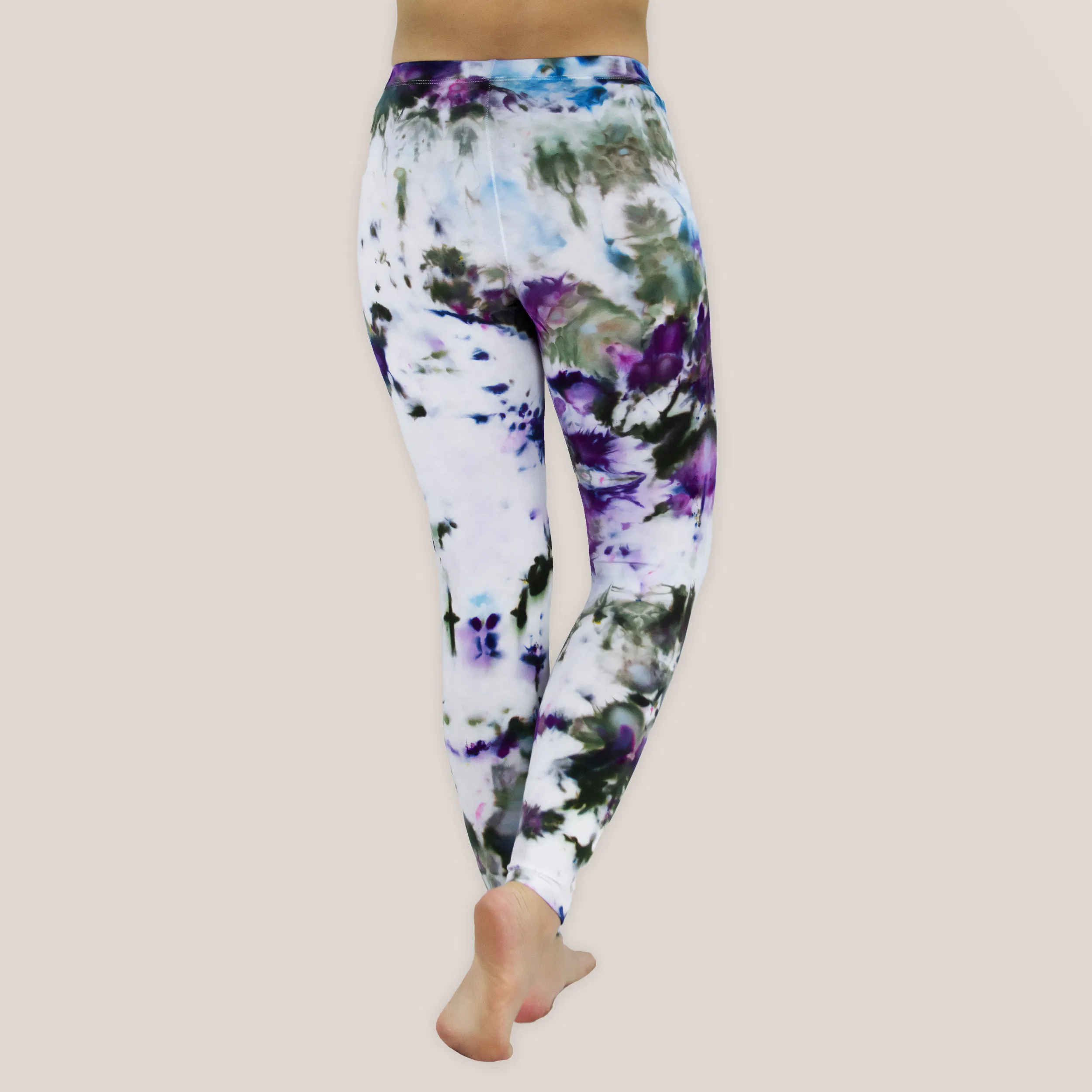 Amethyst Ice Dye Yoga Leggings
