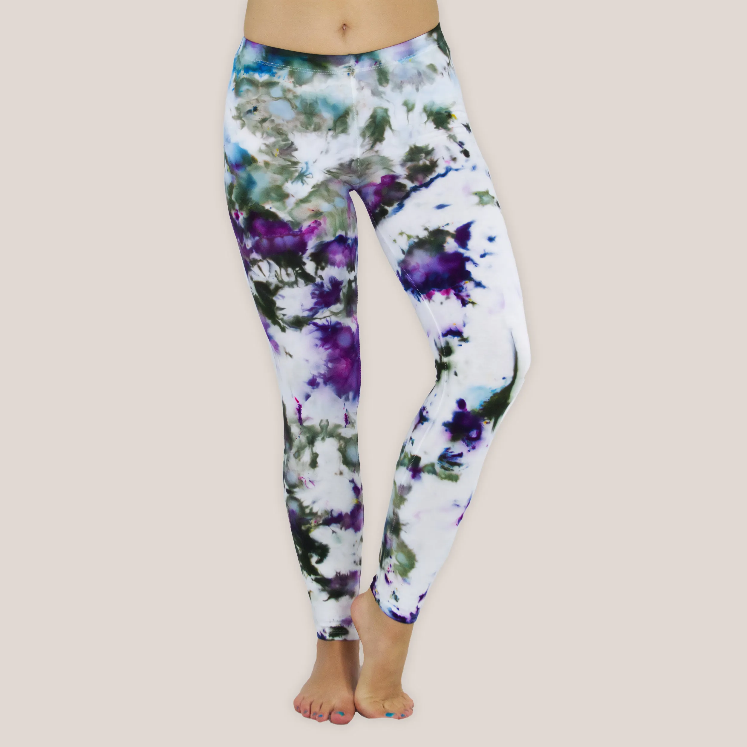 Amethyst Ice Dye Yoga Leggings