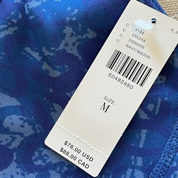 ANTHROPOLOGIE Sofia Sports Bra - Blue Sz M NWT