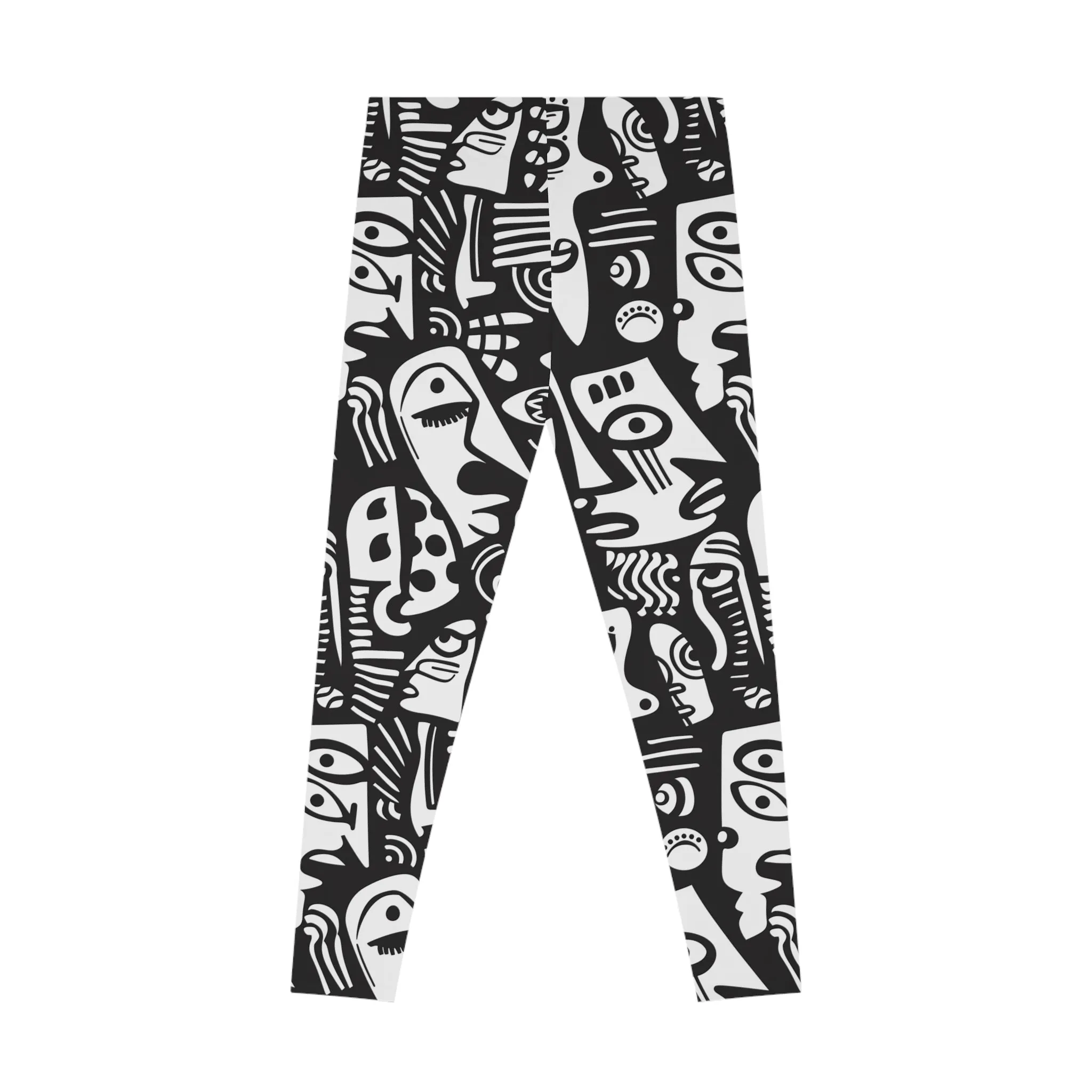 Artistic Chaos Stretchy Leggings for Active Wear & Relaxation