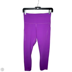 Athletic Leggings By Lululemon In Purple, Size: 8