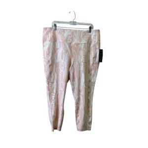 Athletic Leggings By Torrid In Orange & White, Size:3X