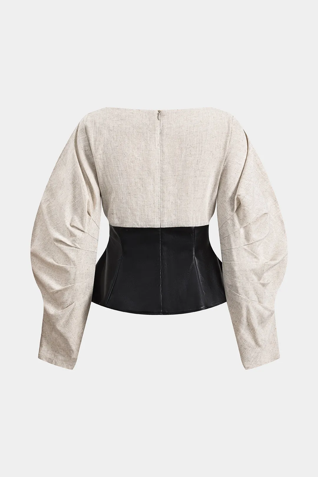 Ava - Stylish Patchwork Design Woman's Long Sleeve Shirt
