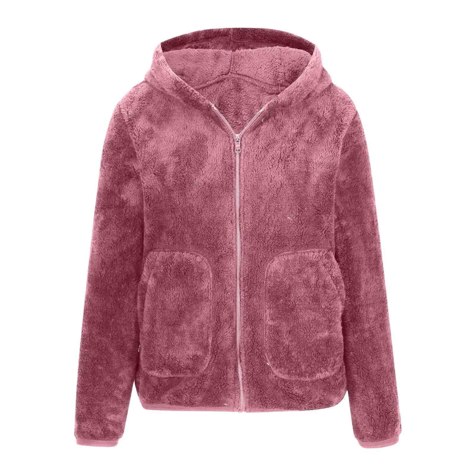 Avery™ - Ultra Cozy Coral Fleece Hoodie