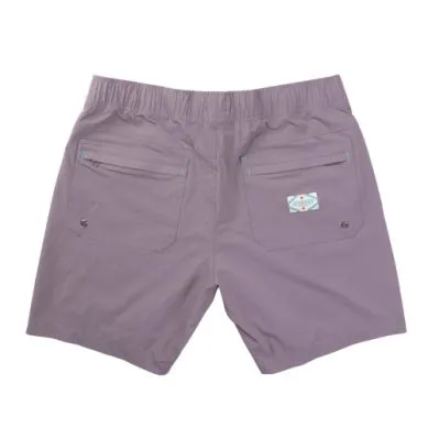 Bajada Hybrid Shorts in Dusty Plum
