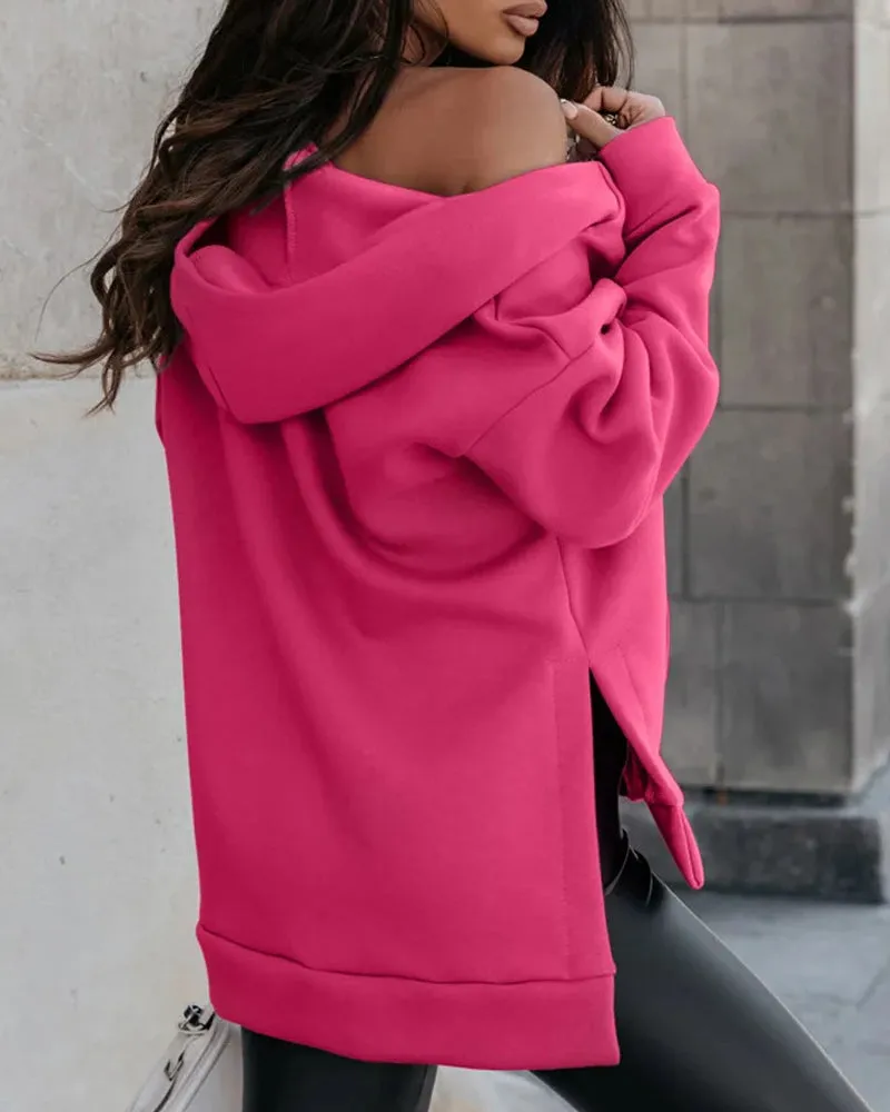 BerryBetty - Loose casual coat with pocket