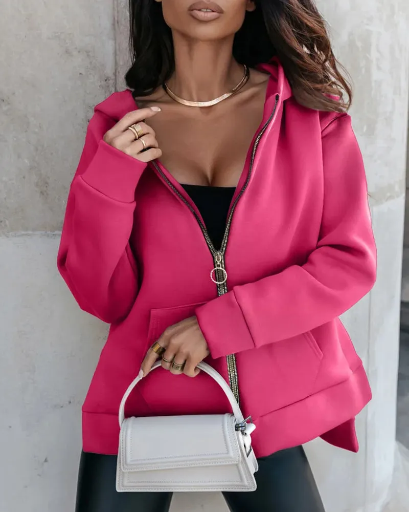 BerryBetty - Loose casual coat with pocket