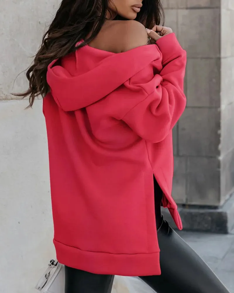 BerryBetty - Loose casual coat with pocket