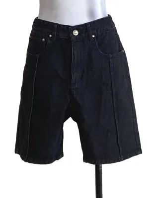 Black Denim Shorts