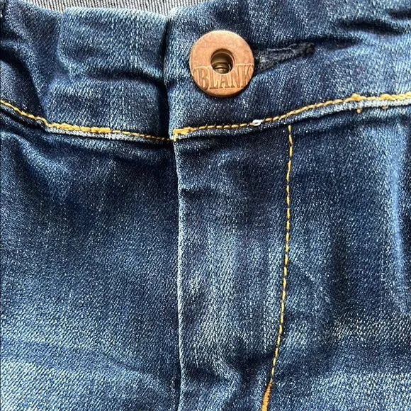 Blank NYC Women's Cuffed Blue Denim Shorts