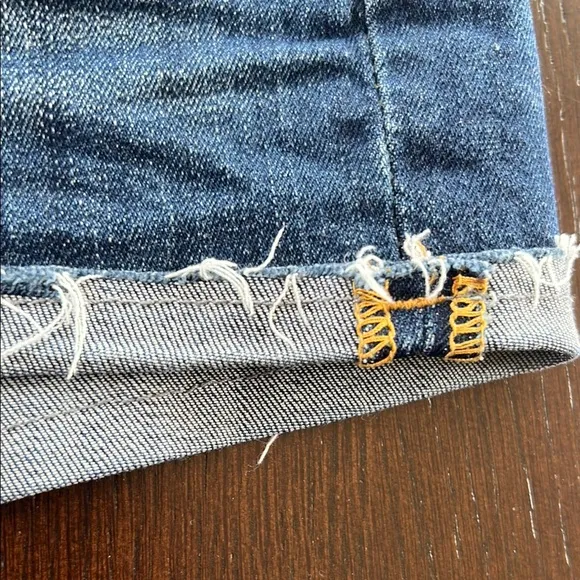 Blank NYC Women's Cuffed Blue Denim Shorts