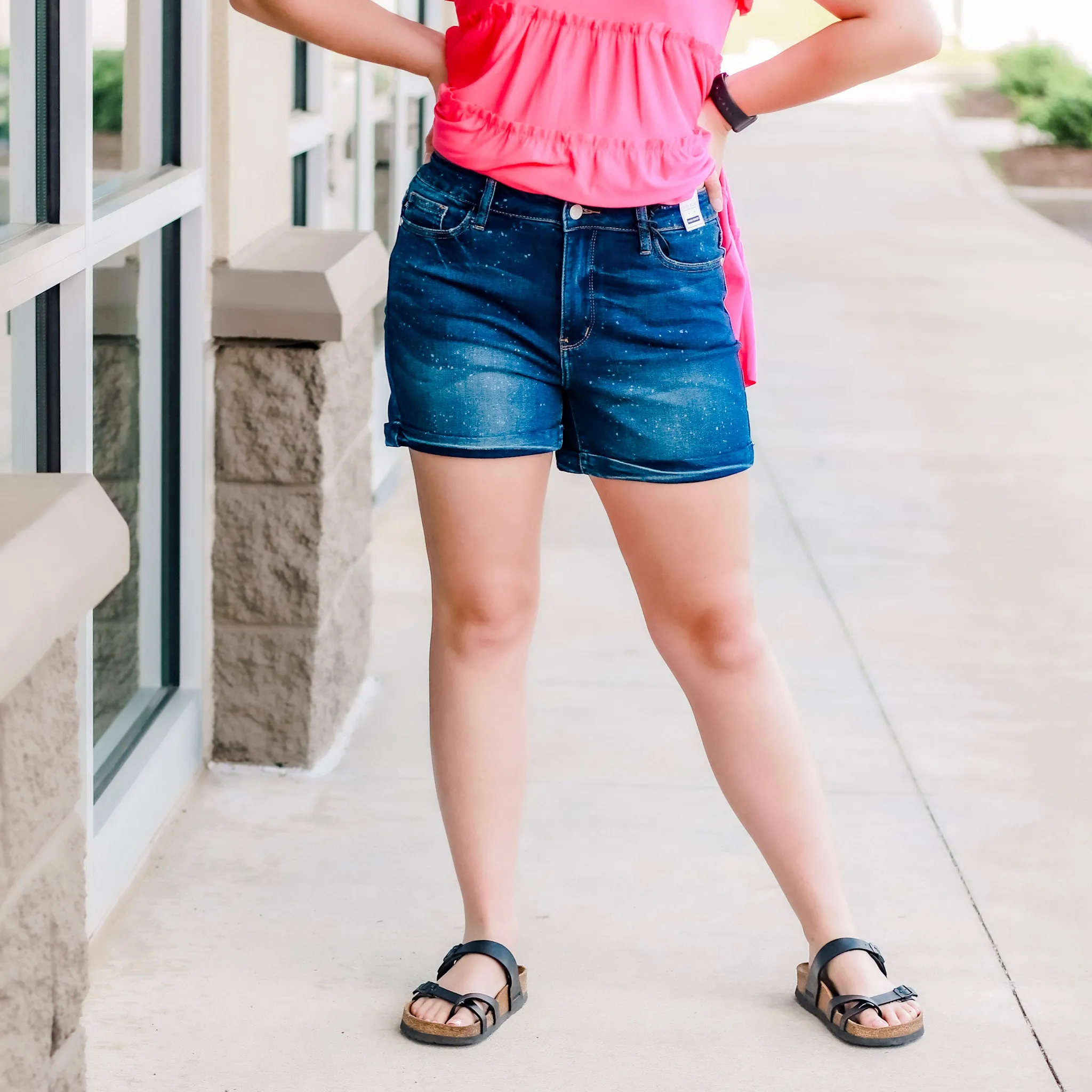 Bleach Splash Judy Blue Shorts