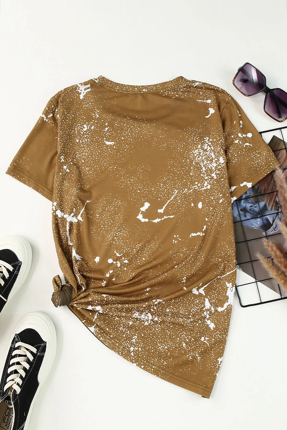 Bleached Blank Crew Neck Top