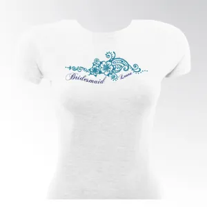 Blue Henna Bridesmaid TShirt