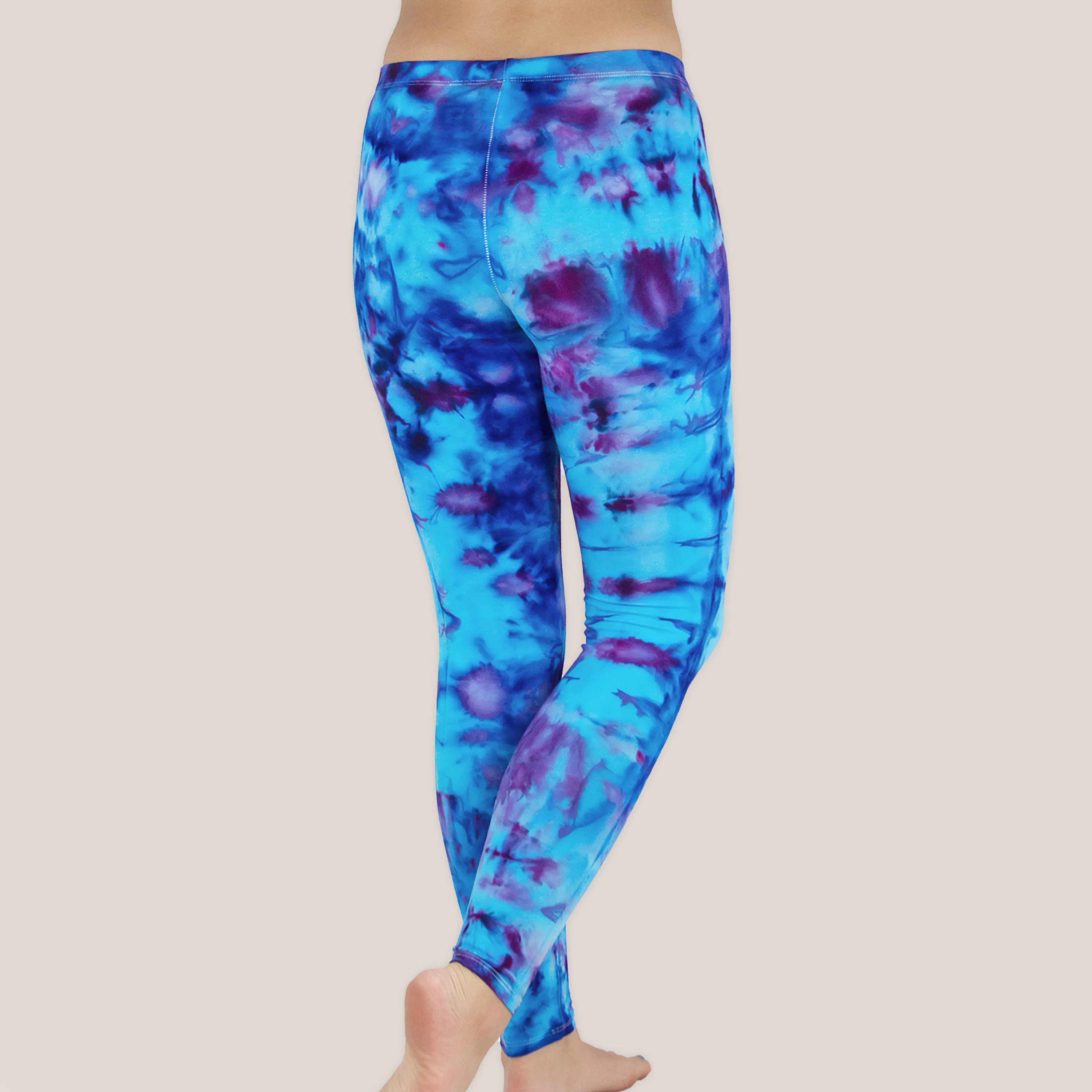Blueberry Ice Dye Yoga Leggings