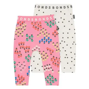 BONDS Roomies 2 Pack Legging - Blossomfield / Ditsy Dots