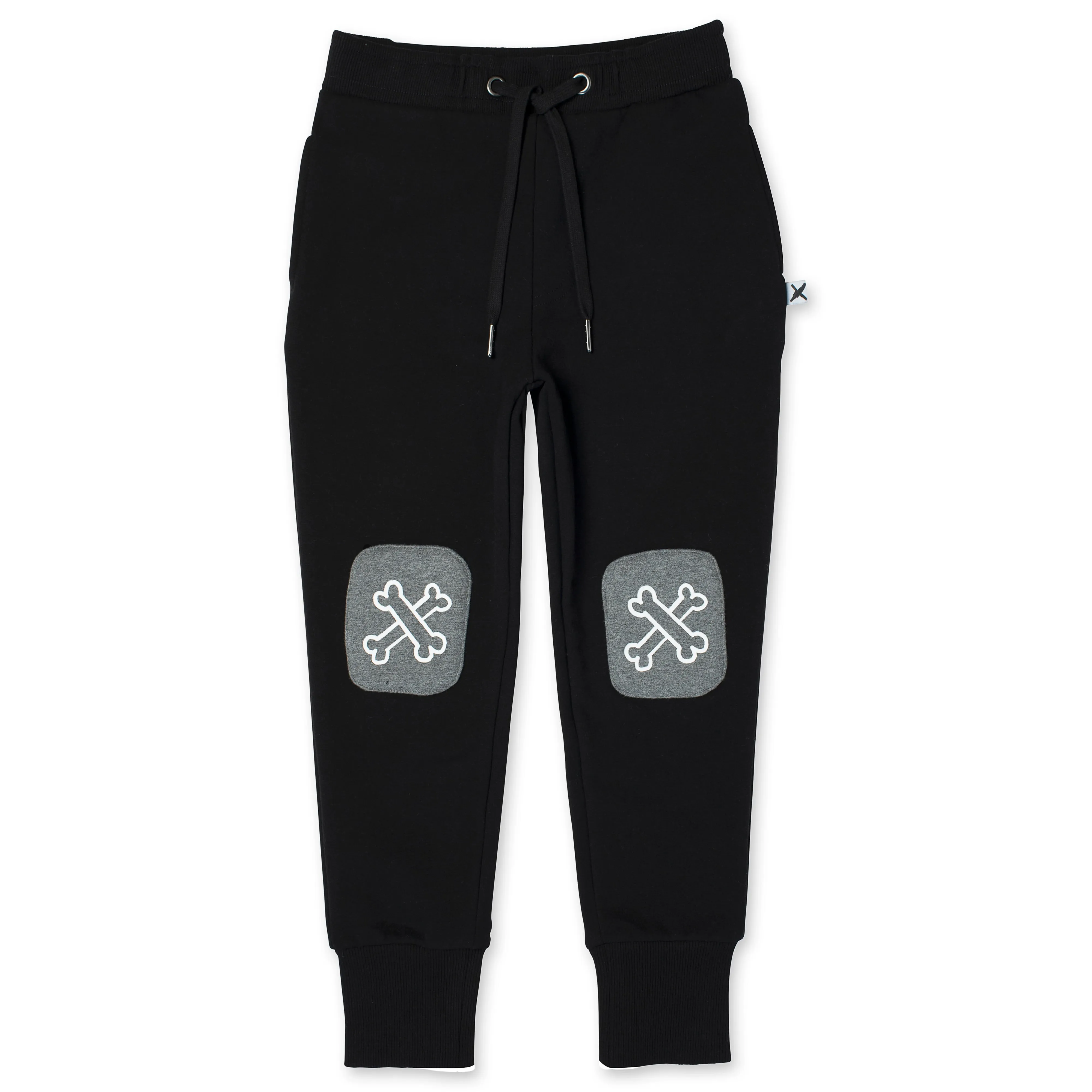Bones Furry Patch Trackies - Black/Charcoal