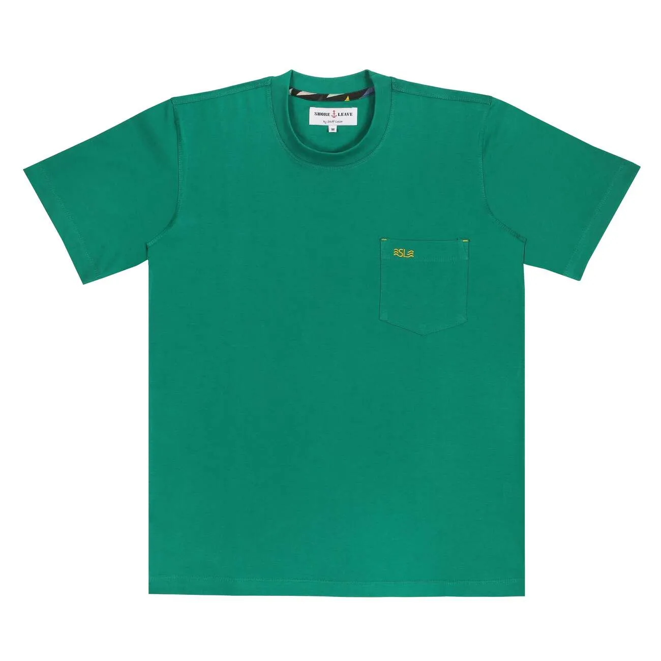 Bottle Green Round Neck Premium Washed T-Shirt