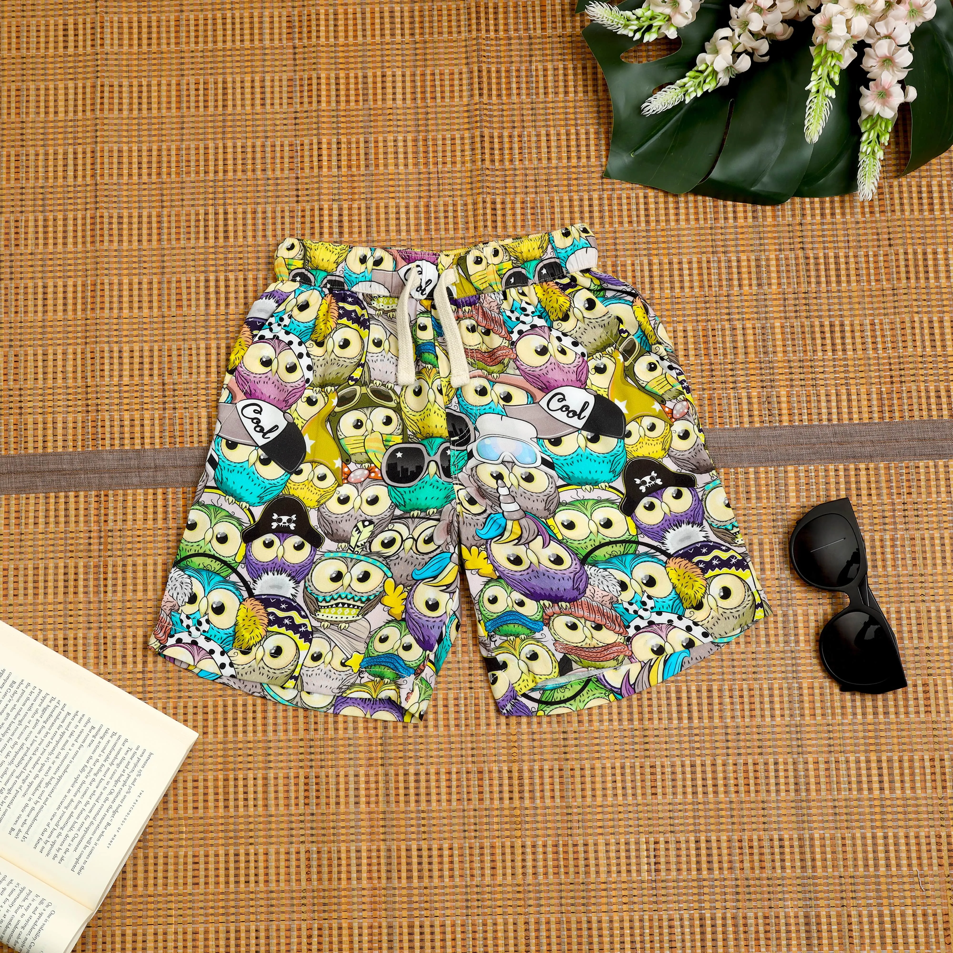 Boys Owl Printed Short Brown