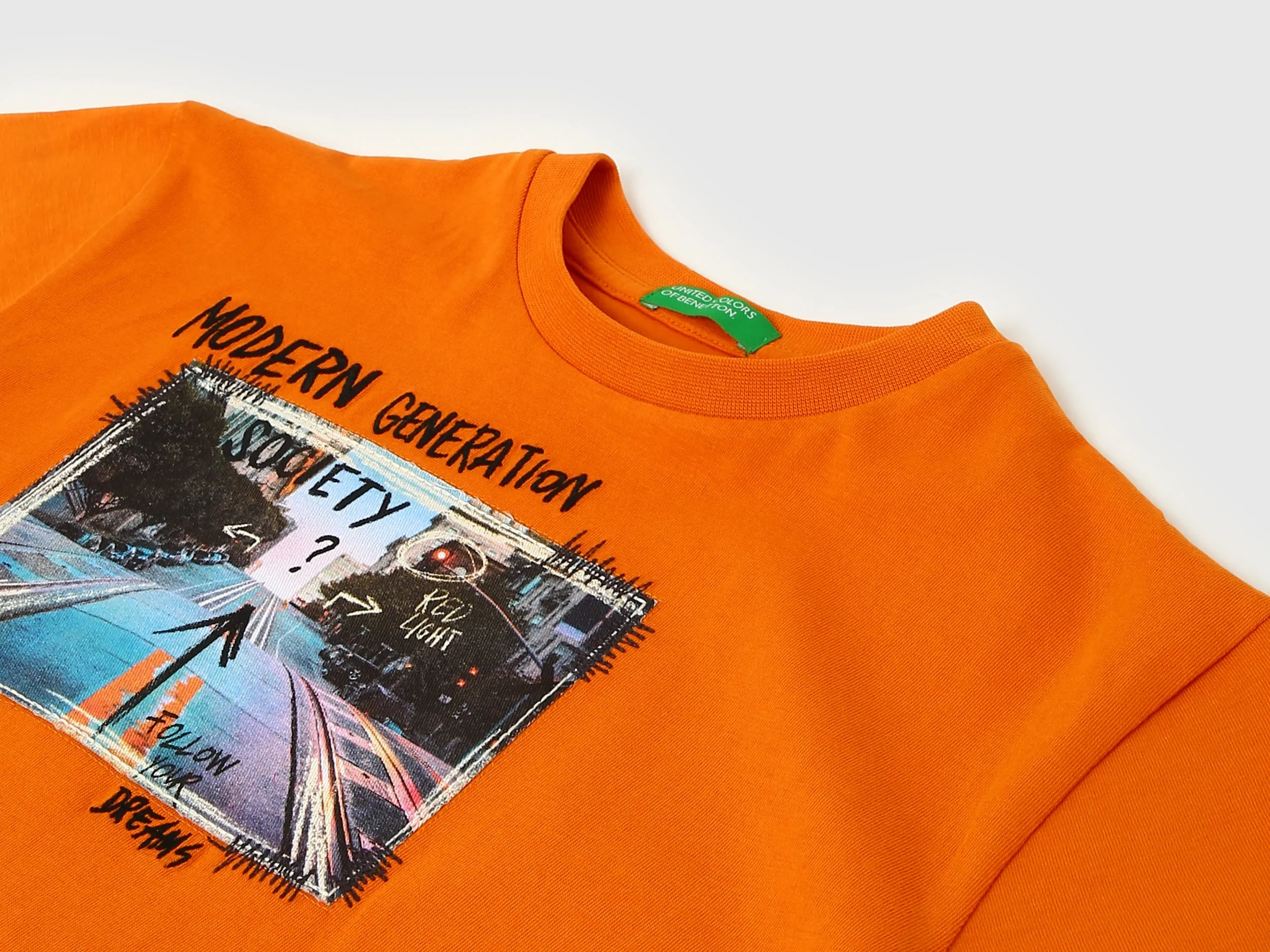 Boys Printed Round Neck T-shirt