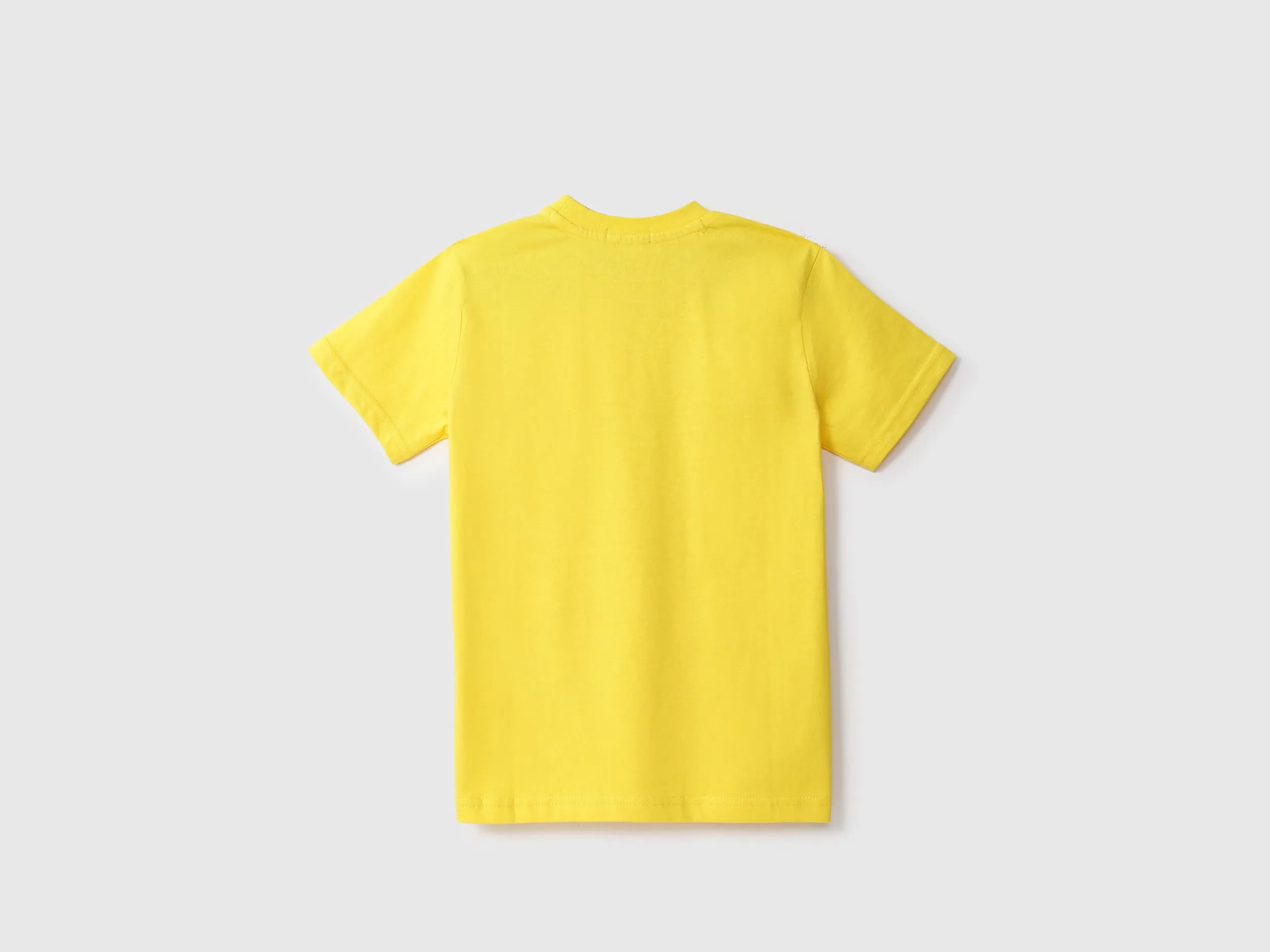 Boys Yellow Printed Regular T Shirt