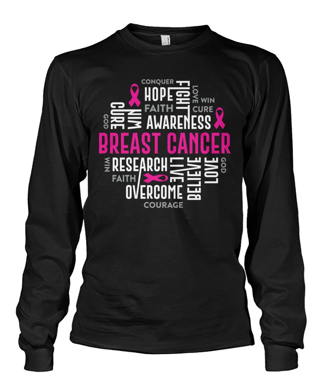 Breast Cancer Motivational Shirts and Long Sleeves