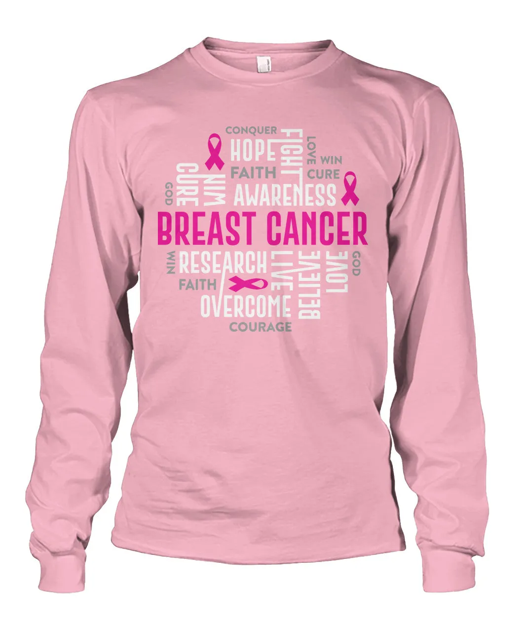 Breast Cancer Motivational Shirts and Long Sleeves