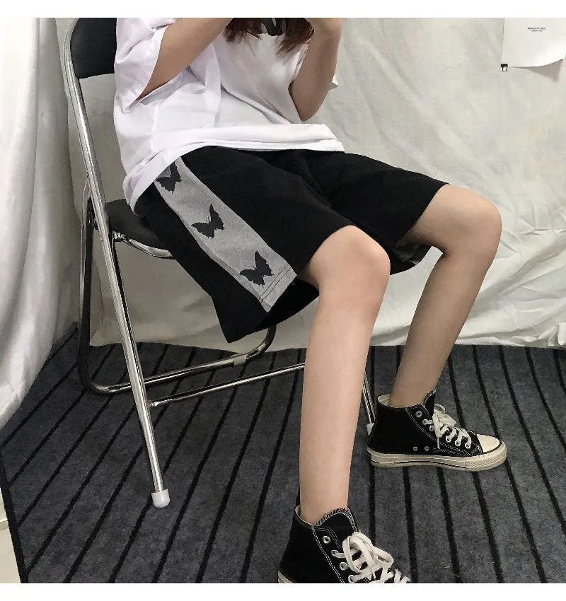 Butterfly Side Printed Shorts Pants